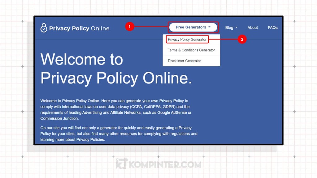 Privacy Policy Online